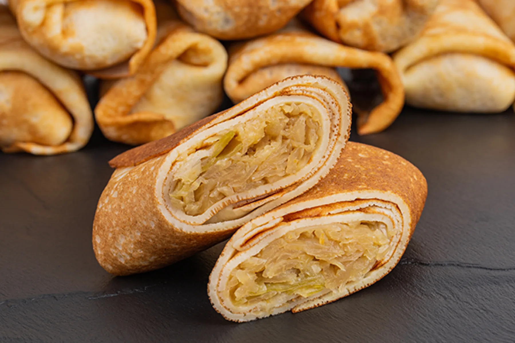 Блины с капустой