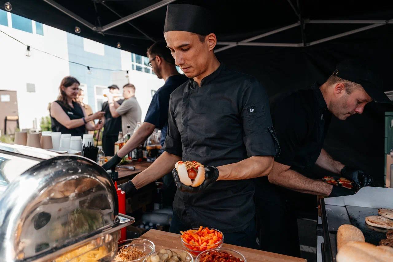Корпоратив в стиле BBQ/фото